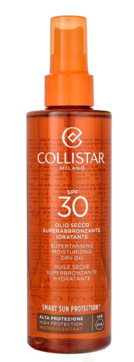 Collistar Supertanning Moisturizing Dry Oil SPF30 200 ml ryhmässä KAUNEUS JA TERVEYS / Ihonhoito / Rusketus / Aurinkosuoja @ TP E-commerce Nordic AB (C65580)