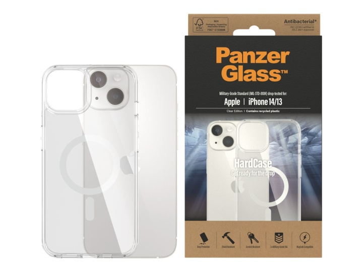 PanzerGlass HardCase Beskyttelsescover Gennemsigtig Apple iPhone 14 ryhmässä ÄLYPUHELIMET JA TABLETIT / Puhelimen suojakotelo / Apple / iPhone 14 @ TP E-commerce Nordic AB (C65896)