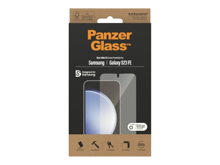 PanzerGlass Klar Samsung Galaxy S23 FE ryhmässä ÄLYPUHELIMET JA TABLETIT / Puhelimen suojakotelo / Samsung @ TP E-commerce Nordic AB (C65914)