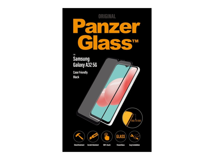 PanzerGlass Case Friendly Skærmbeskytter Sort Transparent Samsung Galaxy A32 5G ryhmässä ÄLYPUHELIMET JA TABLETIT / Puhelimen suojakotelo / Samsung @ TP E-commerce Nordic AB (C65920)