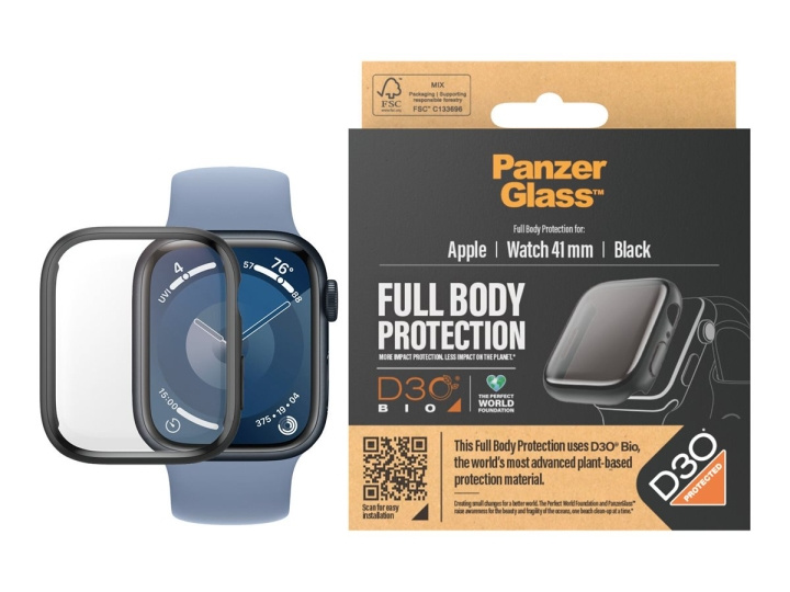PanzerGlass Skærmbeskytter Smart watch Sort Transparent D3O Bio Hærdet glas Polykarbonat Polyetylen tereftalat (PET) ryhmässä URHEILU, VAPAA-AIKA JA HARRASTUS / Urheilu- ja sykekellot / Älykellot @ TP E-commerce Nordic AB (C65936)