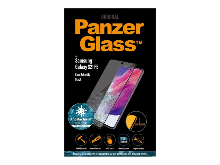 PanzerGlass Krystalklar Samsung Galaxy S21 FE 5G ryhmässä ÄLYPUHELIMET JA TABLETIT / Puhelimen suojakotelo / Samsung @ TP E-commerce Nordic AB (C65939)