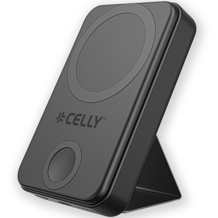 Celly MAGPBW10000 PowerBank 10W/2,5W MagSafe Trådlös laddning integrerat ställ ryhmässä ÄLYPUHELIMET JA TABLETIT / Laturit & Kaapelit / Powerbanks @ TP E-commerce Nordic AB (C65982)