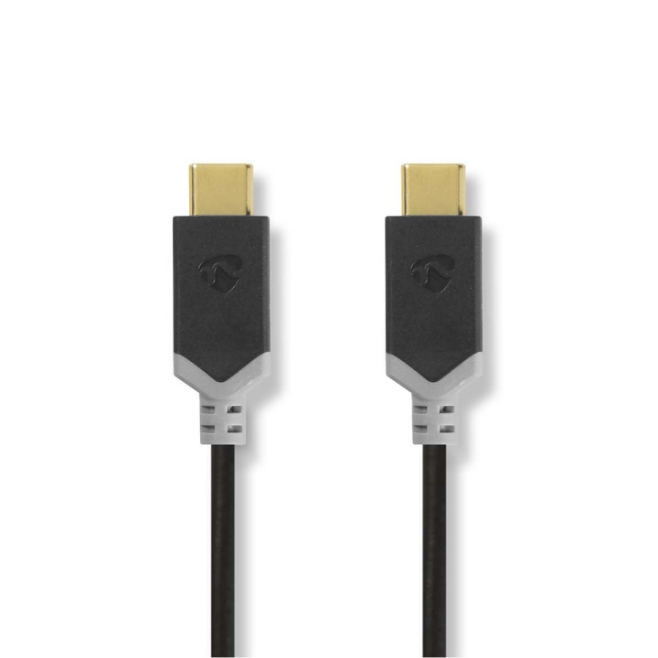 Nedis USB kaapeli | USB 3.2 Gen 1 | USB-C™ Uros | USB-C™ Uros | 60 W | 4K@60Hz | 5 Gbps | Kullattu | 2.00 m | Pyöreä | PVC | Musta | Laatikko ryhmässä TIETOKOONET & TARVIKKEET / Kaapelit & Sovittimet / USB / USB-C @ TP E-commerce Nordic AB (C66071)