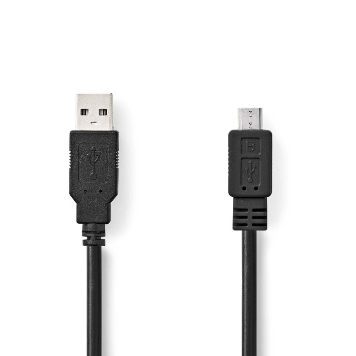 Nedis USB kaapeli | USB 2.0 | USB-A Uros | USB Micro-B Uros | 480 Mbps | Niklattu | 1.00 m | Pyöreä | PVC | Musta | Laatikko ryhmässä ÄLYPUHELIMET JA TABLETIT / Laturit & Kaapelit / Kaapelit / MicroUSB-kaapelit @ TP E-commerce Nordic AB (C66080)