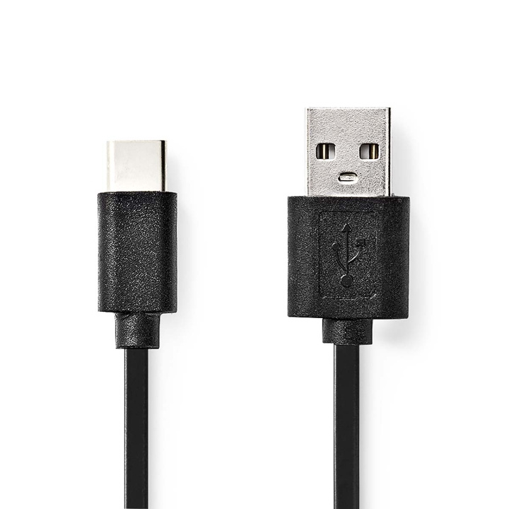 Nedis USB kaapeli | USB 2.0 | USB-A Uros | USB-C™ Uros | 60 W | 480 Mbps | Niklattu | 1.00 m | Pyöreä | PVC | Musta | Laatikko ryhmässä TIETOKOONET & TARVIKKEET / Kaapelit & Sovittimet / USB / USB-C @ TP E-commerce Nordic AB (C66086)