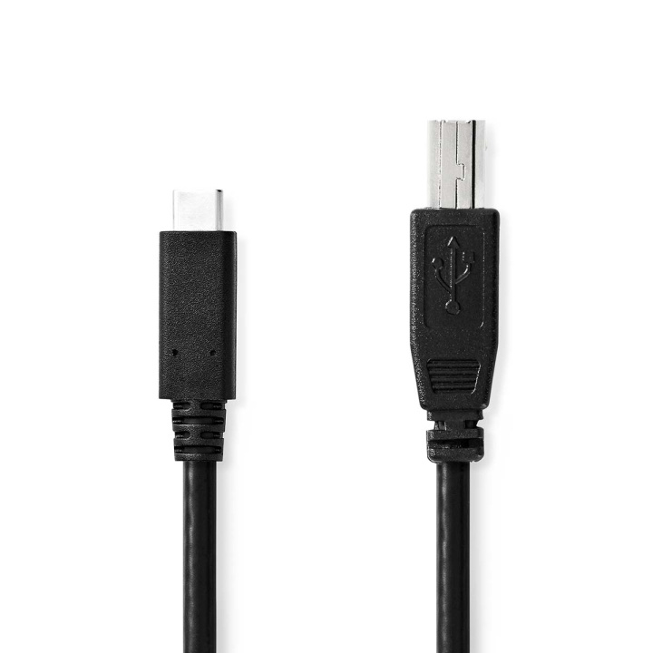 Nedis USB kaapeli | USB 2.0 | USB-C™ Uros | USB-B Uros | 480 Mbps | Niklattu | 2.00 m | Pyöreä | PVC | Musta | Laatikko ryhmässä TIETOKOONET & TARVIKKEET / Kaapelit & Sovittimet / USB / USB-C @ TP E-commerce Nordic AB (C66092)