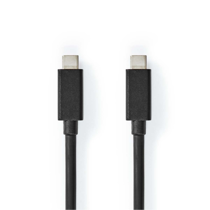 Nedis USB kaapeli | USB 3.2 Gen 2 | USB-C™ Uros | USB-C™ Uros | 100 W | 4K@60Hz | 20 Gbps | Niklattu | 2.00 m | Pyöreä | PVC | Musta | Laatikko ryhmässä TIETOKOONET & TARVIKKEET / Kaapelit & Sovittimet / USB / USB-C @ TP E-commerce Nordic AB (C66104)