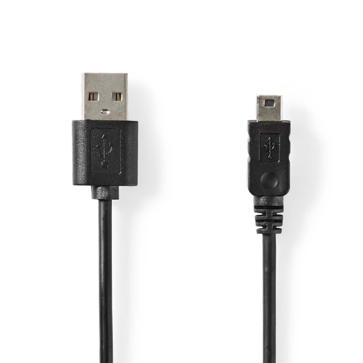 Nedis USB kaapeli | USB 2.0 | USB-A Uros | Mini 5-Pin Uros | 480 Mbps | Niklattu | 2.00 m | Pyöreä | PVC | Musta | Label ryhmässä TIETOKOONET & TARVIKKEET / Kaapelit & Sovittimet / USB / Mini-USB / Kaapelit @ TP E-commerce Nordic AB (C66125)