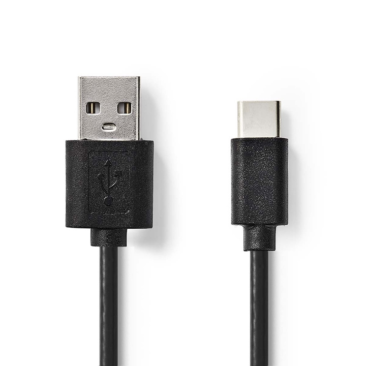 Nedis USB kaapeli | USB 2.0 | USB-A Uros | USB-C™ Uros | 5 W | 480 Mbps | Niklattu | 2.00 m | Pyöreä | PVC | Musta | Label ryhmässä TIETOKOONET & TARVIKKEET / Kaapelit & Sovittimet / USB / USB-C @ TP E-commerce Nordic AB (C66135)