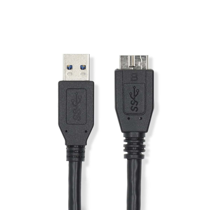 Nedis USB kaapeli | USB 3.2 Gen 1 | USB-A Uros | USB Micro-B Uros | 5 Gbps | Niklattu | 0.50 m | Pyöreä | PVC | Musta | Label ryhmässä TIETOKOONET & TARVIKKEET / Kaapelit & Sovittimet / USB / Micro-USB @ TP E-commerce Nordic AB (C66143)