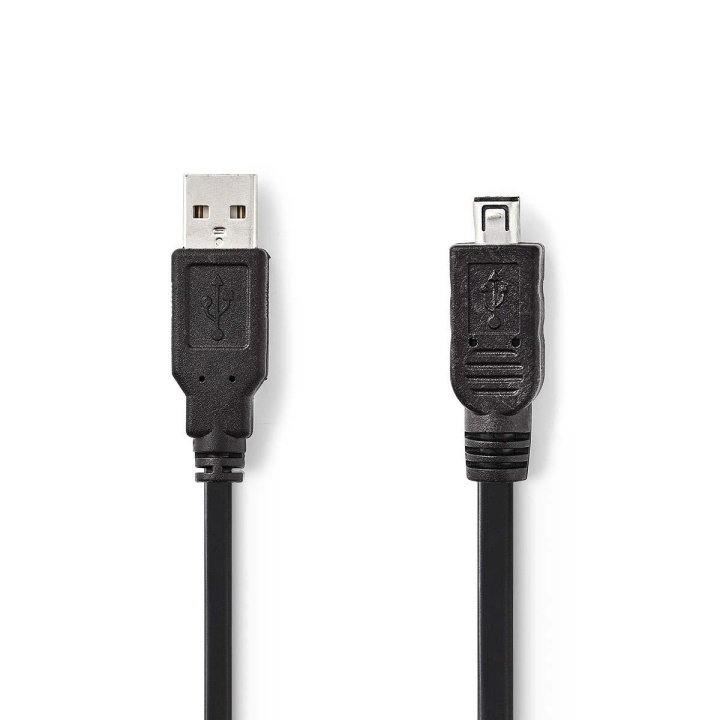 Nedis USB kaapeli | USB 2.0 | USB-A Uros | Mini 4-Pin Uros | 480 Mbps | Niklattu | 2.00 m | Pyöreä | PVC | Musta | Muovipussi ryhmässä TIETOKOONET & TARVIKKEET / Kaapelit & Sovittimet / USB / Mini-USB / Kaapelit @ TP E-commerce Nordic AB (C66151)