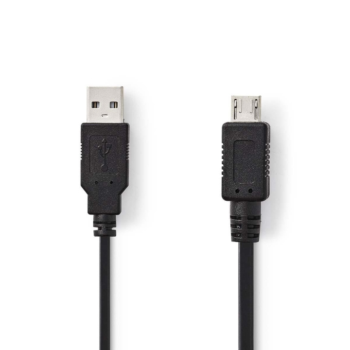 Nedis USB kaapeli | USB 2.0 | USB-A Uros | USB Micro-A | 480 Mbps | Niklattu | 2.00 m | Pyöreä | PVC | Musta | Muovipussi ryhmässä TIETOKOONET & TARVIKKEET / Kaapelit & Sovittimet / USB / Micro-USB / Kaapelit @ TP E-commerce Nordic AB (C66152)