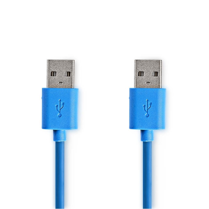 Nedis USB kaapeli | USB 3.2 Gen 1 | USB-A Uros | USB-A Uros | 5 Gbps | Niklattu | 2.00 m | Pyöreä | PVC | Sininen | Kirjekuori ryhmässä TIETOKOONET & TARVIKKEET / Kaapelit & Sovittimet / USB / USB-A / Kaapelit @ TP E-commerce Nordic AB (C66159)