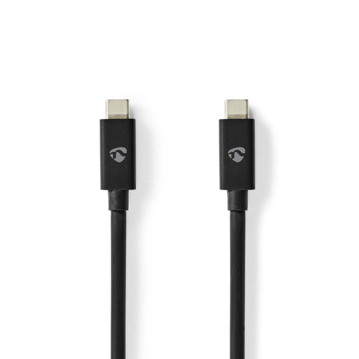 Nedis USB kaapeli | USB 4.0 Gen 3x2 | USB-C™ Uros | USB-C™ Uros | 240 W | 8K@60Hz | 40 Gbps | Niklattu | 1.00 m | Pyöreä | PVC | Musta | Kirjekuori ryhmässä TIETOKOONET & TARVIKKEET / Kaapelit & Sovittimet / USB / USB-C @ TP E-commerce Nordic AB (C66163)