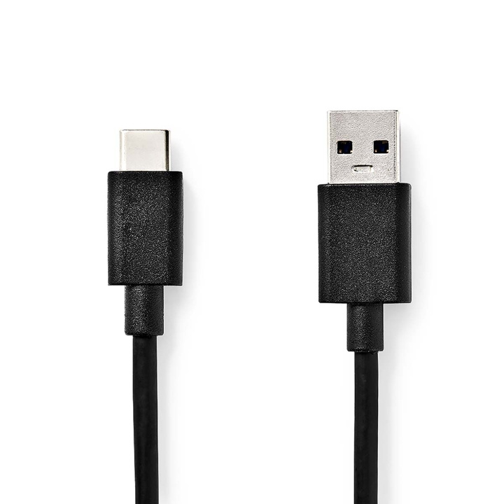 Nedis USB kaapeli | USB 3.2 Gen 1 | USB-A Uros | USB-C™ Uros | 60 W | 5 Gbps | Niklattu | 1.00 m | Pyöreä | PVC | Musta | Laatikko ryhmässä TIETOKOONET & TARVIKKEET / Kaapelit & Sovittimet / USB / USB-C @ TP E-commerce Nordic AB (C66165)