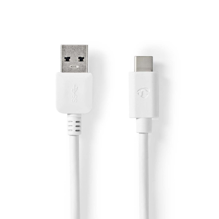 Nedis USB kaapeli | USB 3.2 Gen 1 | USB-A Uros | USB-C™ Uros | 60 W | 5 Gbps | Niklattu | 1.00 m | Pyöreä | PVC | Valkoinen | Laatikko ryhmässä TIETOKOONET & TARVIKKEET / Kaapelit & Sovittimet / USB / USB-C @ TP E-commerce Nordic AB (C66167)