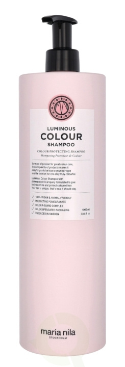 Maria Nila Luminous Colour Shampoo 1000 ml ryhmässä KAUNEUS JA TERVEYS / Hiukset &Stailaus / Hiustenhoito / Shampoo @ TP E-commerce Nordic AB (C66204)