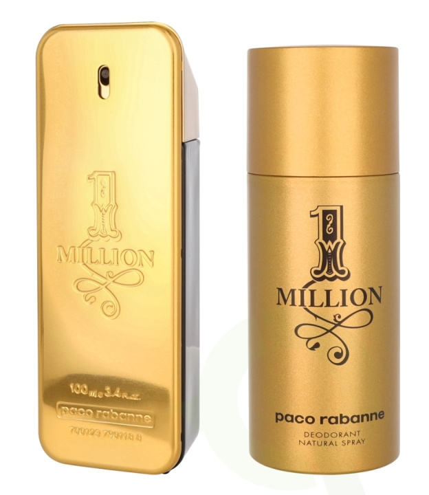 Paco Rabanne 1 Million Giftset 250 ml Edt Spray 100ml/ Deo Spray 150ml ryhmässä KAUNEUS JA TERVEYS / Lahjapakkaukset / Miesten lahjapakkaukset @ TP E-commerce Nordic AB (C66254)