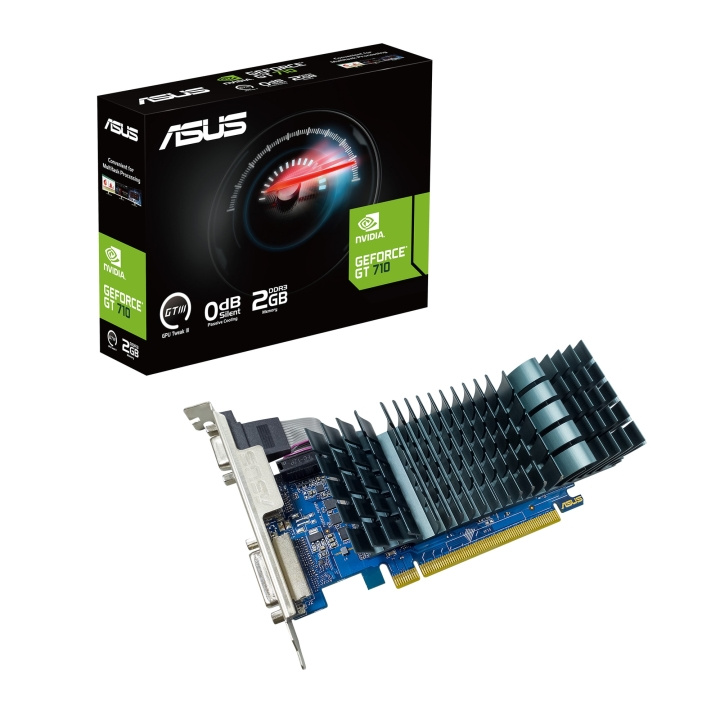 ASUS GeForce GT 710 EVO - 2GB ryhmässä TIETOKOONET & TARVIKKEET / Tietokoneen komponentit / Näytönohjaimet @ TP E-commerce Nordic AB (C66322)