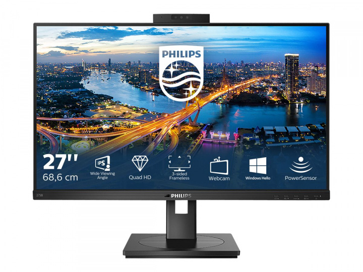 Philips B Line 275B1H 27 2560 x 1440 (2K) DVI HDMI DisplayPort 75Hz Pivot Screen ryhmässä TIETOKOONET & TARVIKKEET / Näytöt / Tietokonenäytöt @ TP E-commerce Nordic AB (C66391)