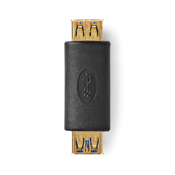 Nedis USB-A Sovitin | USB 3.2 Gen 1 | USB-A Naaras | USB-A Naaras | 5 Gbps | Pyöreä | Kullattu | Antrasiitti | Laatikko ryhmässä TIETOKOONET & TARVIKKEET / Kaapelit & Sovittimet / USB / USB-A / Sovittimet @ TP E-commerce Nordic AB (C66633)