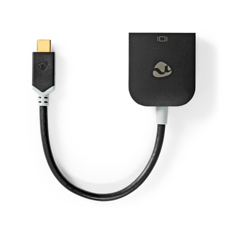 Nedis USB-C™ Sovitin | USB 3.2 Gen 1 | USB-C™ Uros | VGA Naaras | 1920x1200 | 0.20 m | Pyöreä | Kullattu | PVC | Antrasiitti | Ikkunallinen laatikko ja koukkupidike ryhmässä ÄLYPUHELIMET JA TABLETIT / Laturit & Kaapelit / Sovittimet @ TP E-commerce Nordic AB (C66638)