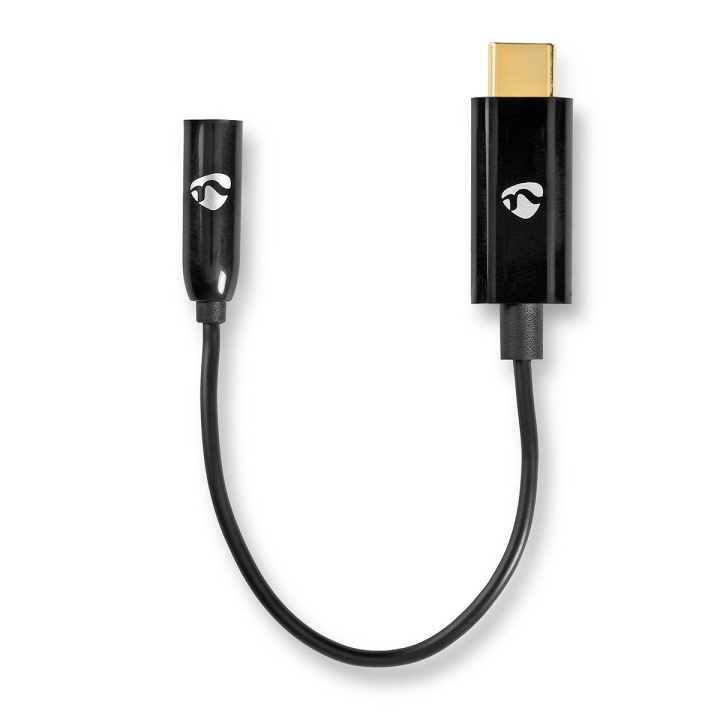 Nedis USB-C™ Sovitin | USB 3.2 Gen 1 | USB-C™ Uros | 3.5 mm naaras | 0.15 m | Pyöreä | Niklattu | PVC | Musta | Laatikko ryhmässä ÄLYPUHELIMET JA TABLETIT / Laturit & Kaapelit / Sovittimet @ TP E-commerce Nordic AB (C66640)