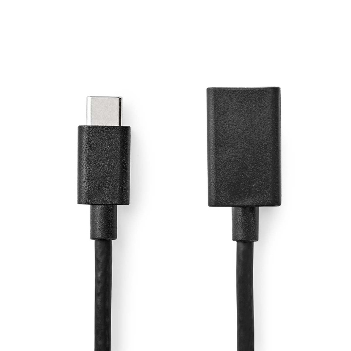 Nedis USB-C™ Sovitin | USB 3.2 Gen 1 | USB-C™ Uros | USB-A Naaras | 5 Gbps | 0.15 m | Pyöreä | Niklattu | PVC | Musta | Laatikko ryhmässä TIETOKOONET & TARVIKKEET / Kaapelit & Sovittimet / USB / USB-C @ TP E-commerce Nordic AB (C66653)