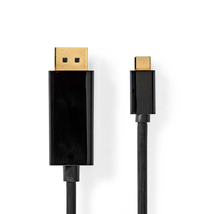 Nedis USB-C™ Sovitin | USB 3.2 Gen 1 | USB-C™ Uros | DisplayPort uros | 4K@60Hz | 2.00 m | Pyöreä | Kullattu | PVC | Musta | Laatikko ryhmässä TIETOKOONET & TARVIKKEET / Kaapelit & Sovittimet / USB / USB-C @ TP E-commerce Nordic AB (C66654)