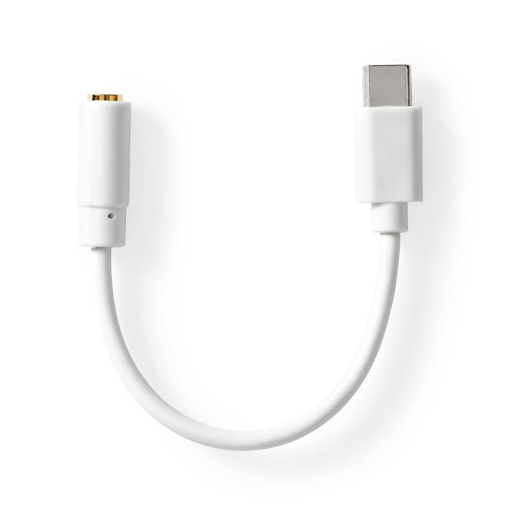 Nedis USB-C™ Sovitin | USB 2.0 | USB-C™ Uros | 3.5 mm naaras | 0.10 m | Pyöreä | Niklattu | PVC | Valkoinen | Laatikko ryhmässä ÄLYPUHELIMET JA TABLETIT / Laturit & Kaapelit / Sovittimet @ TP E-commerce Nordic AB (C66660)