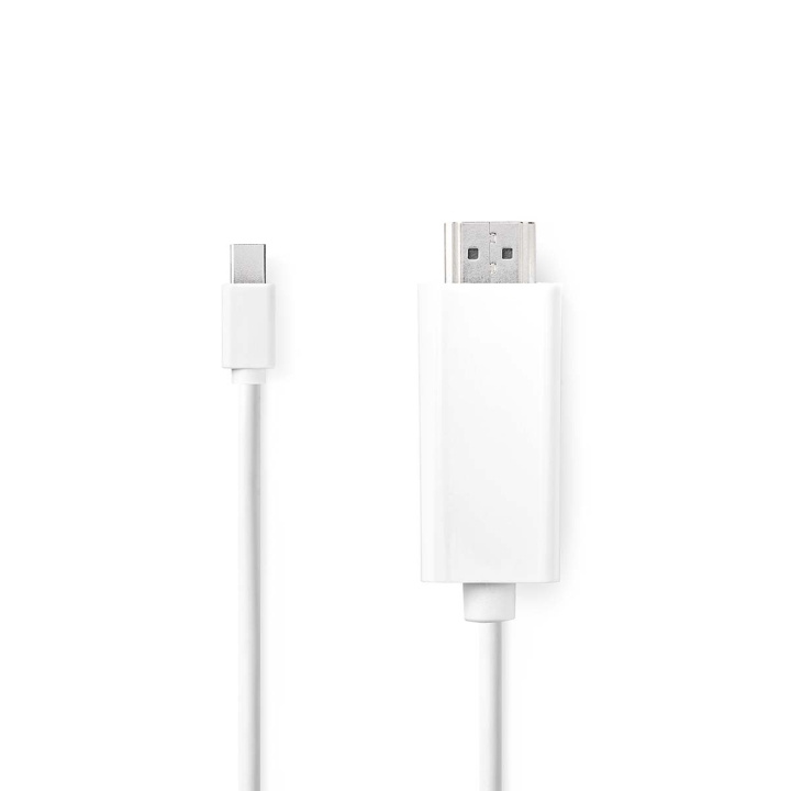 Nedis Mini DisplayPort kaapeli | DisplayPort 1.2 | Mini DisplayPort Uros | HDMI™ liitin | 21.6 Gbps | Niklattu | 2.00 m | Pyöreä | PVC | Valkoinen | Label ryhmässä TIETOKOONET & TARVIKKEET / Kaapelit & Sovittimet / DisplayPort / Kaapelit @ TP E-commerce Nordic AB (C66665)