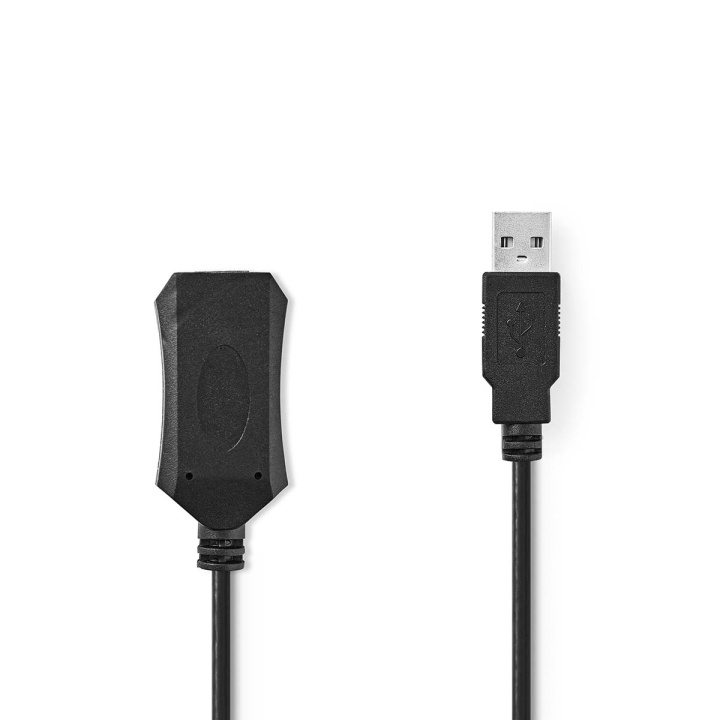 Nedis Aktiivinen USB-kaapeli | USB 2.0 | USB-A Uros | USB-A Naaras | 480 Mbps | 20.0 m | Pyöreä | Niklattu | PVC | Kupari | Label ryhmässä TIETOKOONET & TARVIKKEET / Kaapelit & Sovittimet / USB / USB-A / Kaapelit @ TP E-commerce Nordic AB (C66668)