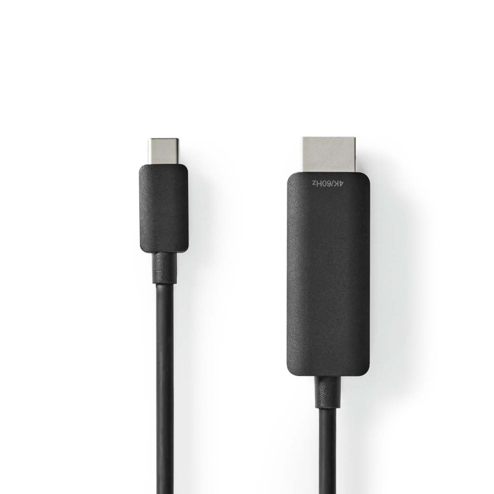 Nedis USB-C™ Sovitin | USB 3.2 Gen 1 | USB-C™ Uros | HDMI™ liitin | 4K@60Hz | 2.00 m | Pyöreä | Niklattu | PVC | Musta | Label ryhmässä TIETOKOONET & TARVIKKEET / Kaapelit & Sovittimet / USB / USB-C @ TP E-commerce Nordic AB (C66684)