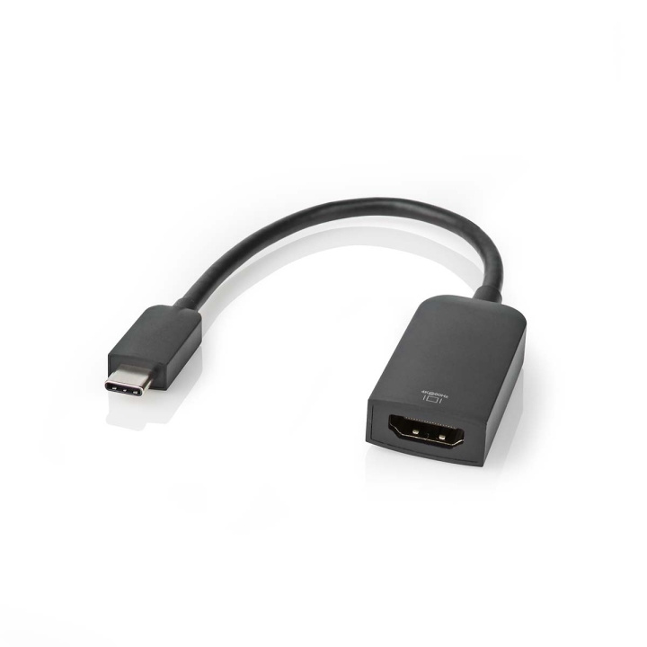 Nedis USB-C™ Sovitin | USB 3.2 Gen 1 | USB-C™ Uros | HDMI™ Ulostulo | 4K@60Hz | 0.20 m | Pyöreä | Niklattu | PVC | Musta | Laatikko ryhmässä TIETOKOONET & TARVIKKEET / Kaapelit & Sovittimet / USB / USB-C @ TP E-commerce Nordic AB (C66698)