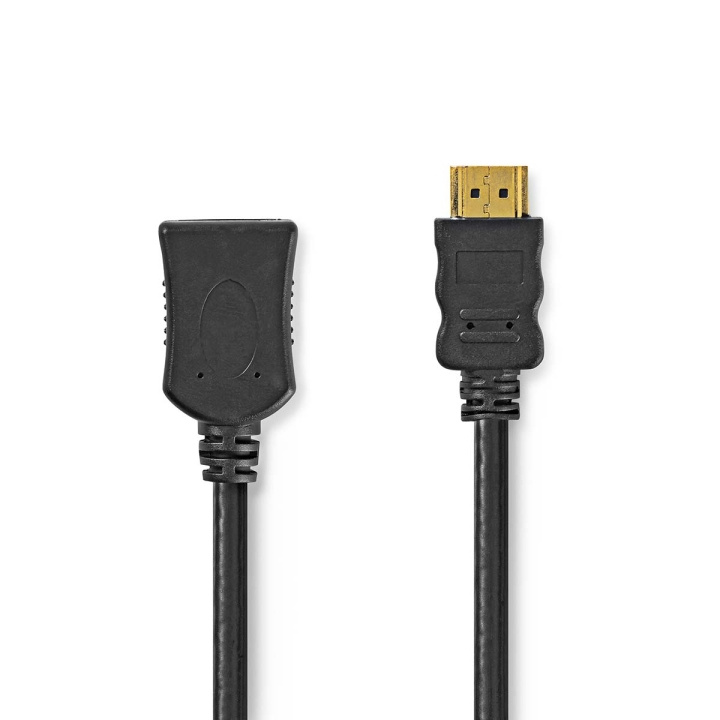 Nedis High Speed ​​HDMI ™ Kaapeli Ethernet | HDMI™ liitin | HDMI™ Ulostulo | 4K@30Hz | 10.2 Gbps | 2.00 m | Pyöreä | PVC | Musta | Label ryhmässä KODINELEKTRONIIKKA / Kaapelit & Sovittimet / HDMI / Kaapelit @ TP E-commerce Nordic AB (C66736)