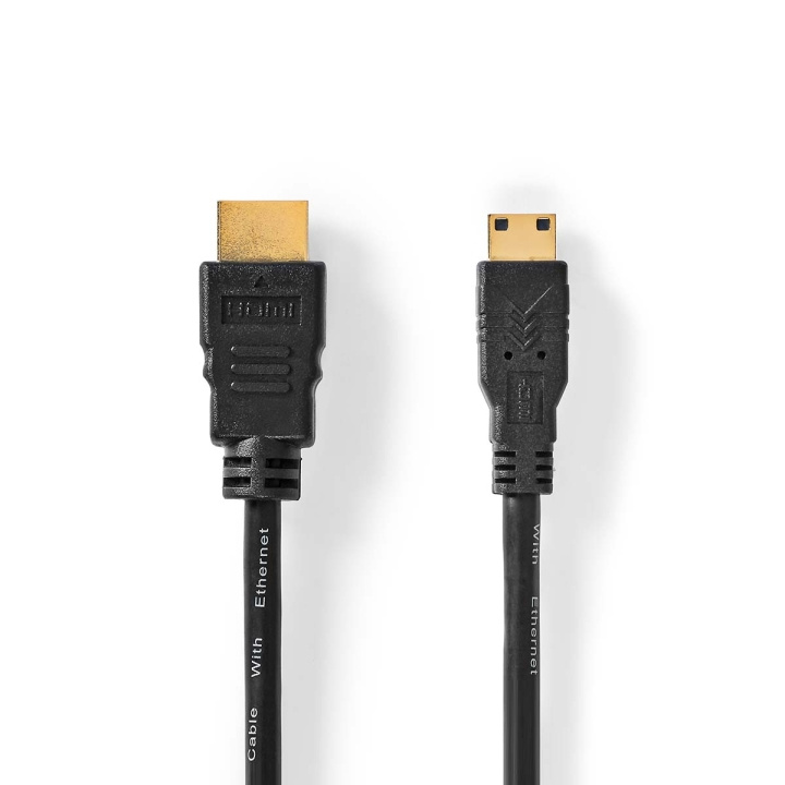 Nedis High Speed ​​HDMI ™ Kaapeli Ethernet | HDMI™ liitin | HDMI™ Mini | 4K@30Hz | 10.2 Gbps | 1.50 m | Pyöreä | PVC | Musta | Label ryhmässä KODINELEKTRONIIKKA / Kaapelit & Sovittimet / HDMI / Kaapelit @ TP E-commerce Nordic AB (C66737)