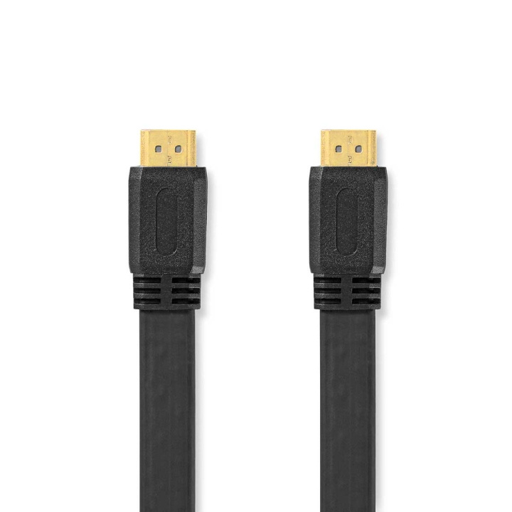 Nedis High Speed ​​HDMI ™ Kaapeli Ethernet | HDMI™ liitin | HDMI™ liitin | 4K@30Hz | 10.2 Gbps | 2.00 m | Litteä | PVC | Musta | Label ryhmässä KODINELEKTRONIIKKA / Kaapelit & Sovittimet / HDMI / Kaapelit @ TP E-commerce Nordic AB (C66740)