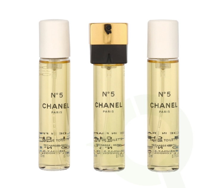 Chanel No 5 Giftset 60 ml 3x Edt Spray Refill 20Ml - Twist and Spray - Purse Spray ryhmässä KAUNEUS JA TERVEYS / Lahjapakkaukset / Naisten lahjapakkaukset @ TP E-commerce Nordic AB (C66744)