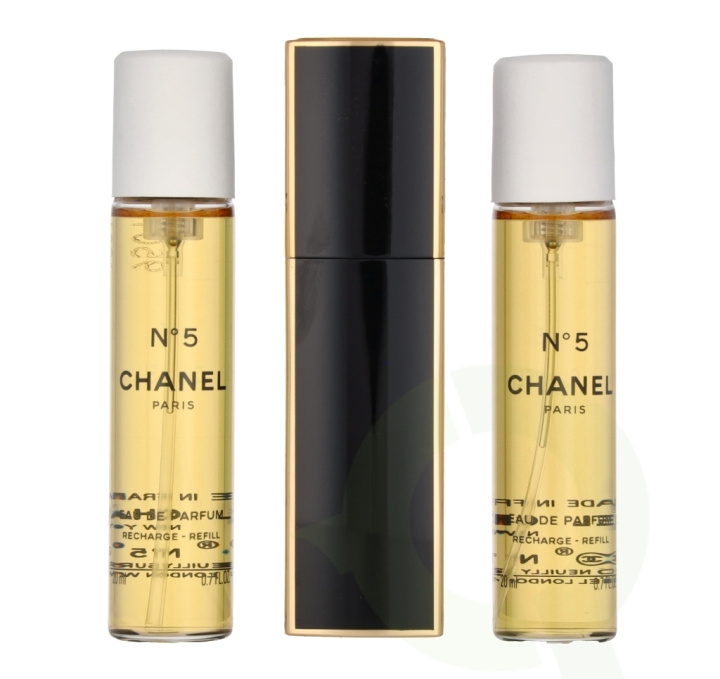 Chanel No 5 Giftset 60 ml 2x Edp Spray Refill 20Ml/1x Edp Spray 20Ml - Twist and Spray ryhmässä KAUNEUS JA TERVEYS / Lahjapakkaukset / Naisten lahjapakkaukset @ TP E-commerce Nordic AB (C66745)