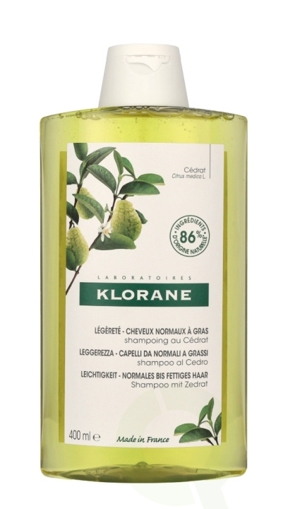 Klorane Purifying Shampoo With Citrus Pulp 400 ml Normal To Oily Hair ryhmässä KAUNEUS JA TERVEYS / Hiukset &Stailaus / Hiustenhoito / Shampoo @ TP E-commerce Nordic AB (C66759)