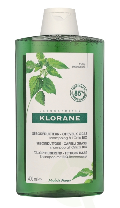 Klorane Oil Control Shampoo With Nettle 400 ml For Oily Hair ryhmässä KAUNEUS JA TERVEYS / Hiukset &Stailaus / Hiustenhoito / Shampoo @ TP E-commerce Nordic AB (C66760)