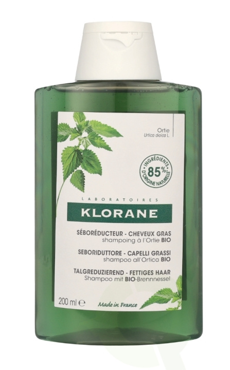 Klorane Oil Control Shampoo With Nettle 200 ml For Oily Hair ryhmässä KAUNEUS JA TERVEYS / Hiukset &Stailaus / Hiustenhoito / Shampoo @ TP E-commerce Nordic AB (C66761)