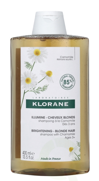 Klorane Blond Highlights Shampoo With Cham. 400 ml ryhmässä KAUNEUS JA TERVEYS / Hiukset &Stailaus / Hiustenhoito / Shampoo @ TP E-commerce Nordic AB (C66763)