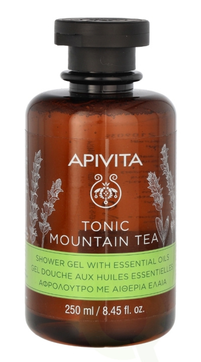 Apivita Tonic Mountain Tea Shower Gel 250 ml ryhmässä KAUNEUS JA TERVEYS / Ihonhoito / Kehon hoito / Kylpy- ja suihkugeelit @ TP E-commerce Nordic AB (C66771)