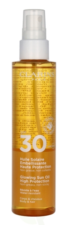 Clarins Beautifying Sun Oil SPF30 150 ml ryhmässä KAUNEUS JA TERVEYS / Ihonhoito / Rusketus / Aurinkosuoja @ TP E-commerce Nordic AB (C66850)