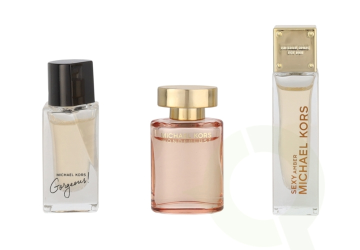 Michael Kors Miniature Collection 14 ml Edp - MK Gorgeous 5ml/MK Wonderlust 4ml/MK Sexy Amber 5ml ryhmässä KAUNEUS JA TERVEYS / Lahjapakkaukset / Naisten lahjapakkaukset @ TP E-commerce Nordic AB (C66876)