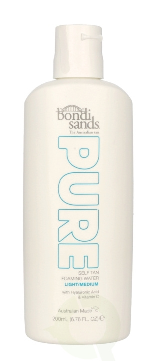 Bondi Sands Pure Self Tan Foaming Water 200 ml Light/Medium ryhmässä KAUNEUS JA TERVEYS / Ihonhoito / Rusketus / Itseruskettava @ TP E-commerce Nordic AB (C66884)