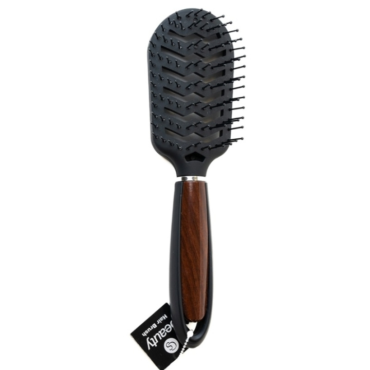 CS Beauty Vent Brush Wooden Handle ryhmässä KAUNEUS JA TERVEYS / Hiukset &Stailaus / Hiusharjat @ TP E-commerce Nordic AB (C66939)