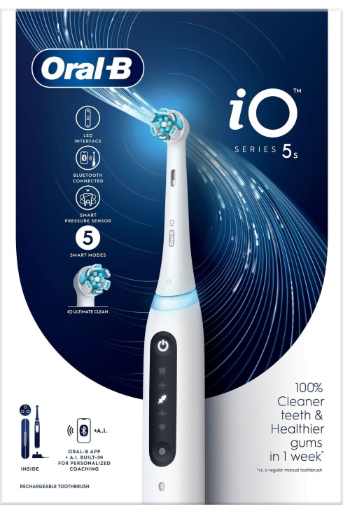 Oral B iO Series 5 White ryhmässä KAUNEUS JA TERVEYS / Suunhoito / Sähköhammasharjat @ TP E-commerce Nordic AB (C66954)